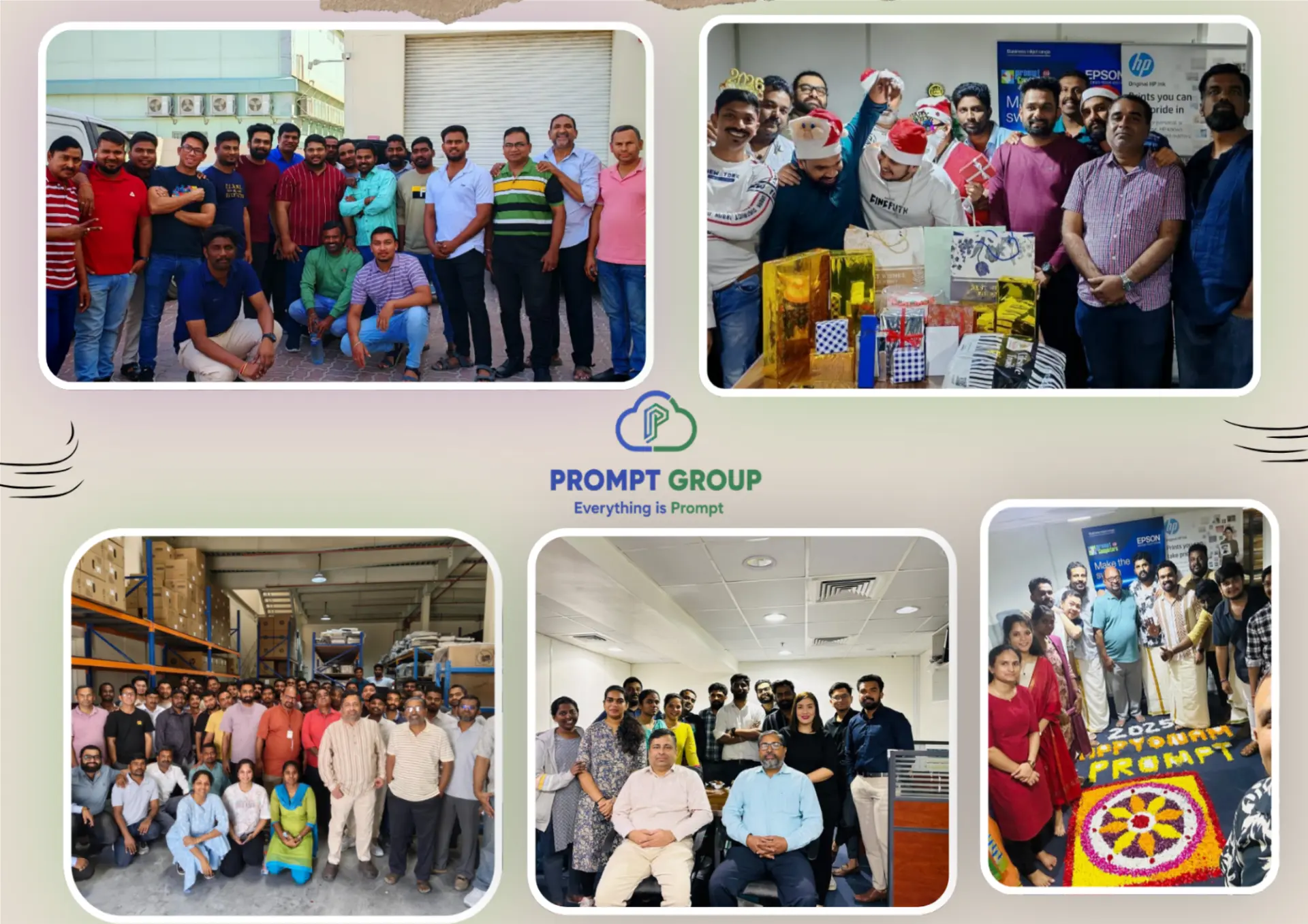Prompt Computers LLC team collage — Dubai